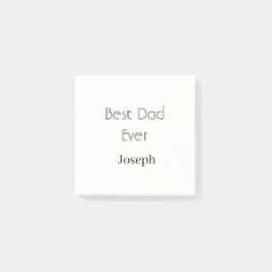 Best dad ever name simple minimal father's dayname post-it notes