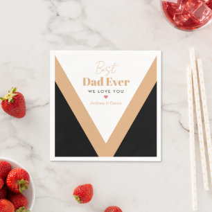 Best dad ever napkin