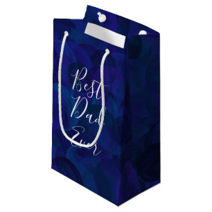 Best Dad Ever Navy Unique Father's Day Small Gift Bag
