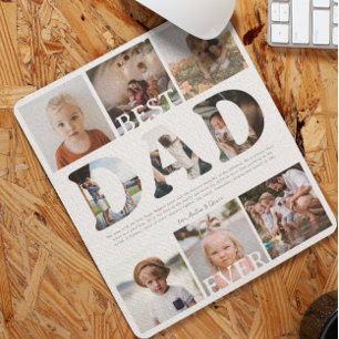 Best Dad Ever   Nine Photo Collage Mouse Pad