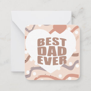Best Dad Ever Note Card