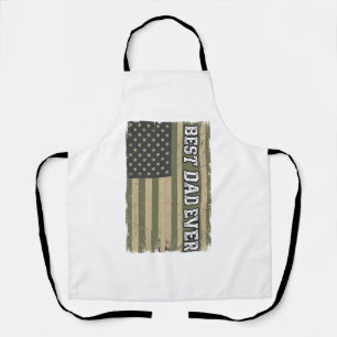 Best Dad Ever Patriotic Flag Vintage Father Shirt_ Apron