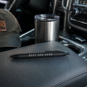 "Best Dad Ever" Perfect Birthday Father’s Day Gift Black Ink Pen