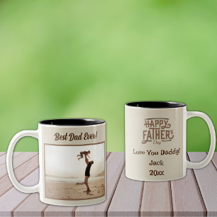 Best Dad Ever! Perfect for Father's Day! Two-Tone Coffee Mug