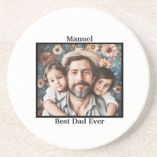 Best Dad Ever personalise Coaster