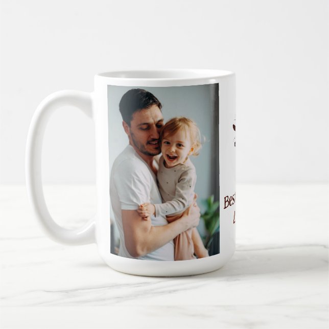 Best Dad Ever -  Personalised Father's Day Gift Coffee Mug (Left)