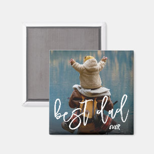 Best Dad Ever Personalised Father's Day Photo Magnet