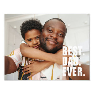Best Dad Ever Personalised Fathers Day Photo Print