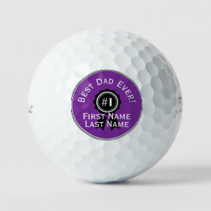 Best Dad Ever Personalised Golf Balls HAMbWG