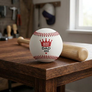 Best Dad Ever Personalised Image Baseball