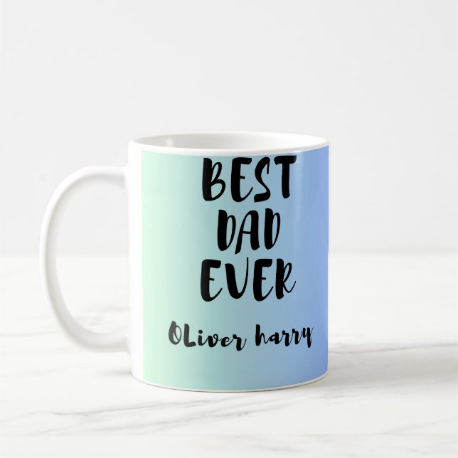 Best Dad Ever Personalised Mug  (Left)