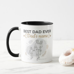 Best Dad Ever Personalised Mug Accent Coffee Mug