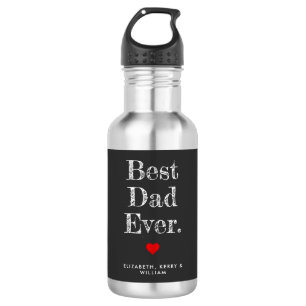 Best Dad Ever Personalised Names 532 Ml Water Bottle