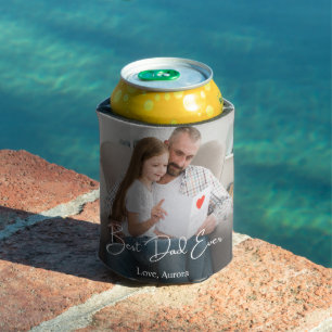Best Dad Ever Personalised Photo Can Cooler