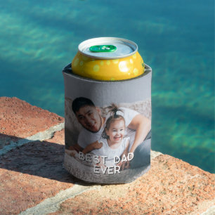 Best Dad Ever Personalised Photo Can Cooler