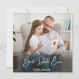 Best Dad Ever Personalised Photo Card