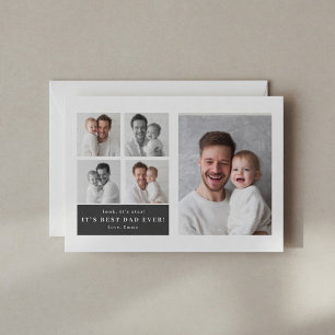 Best Dad Ever Personalised Photo Card   Custom 