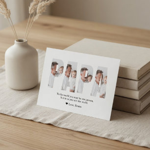Best Dad Ever Personalised Photo Card   Custom 