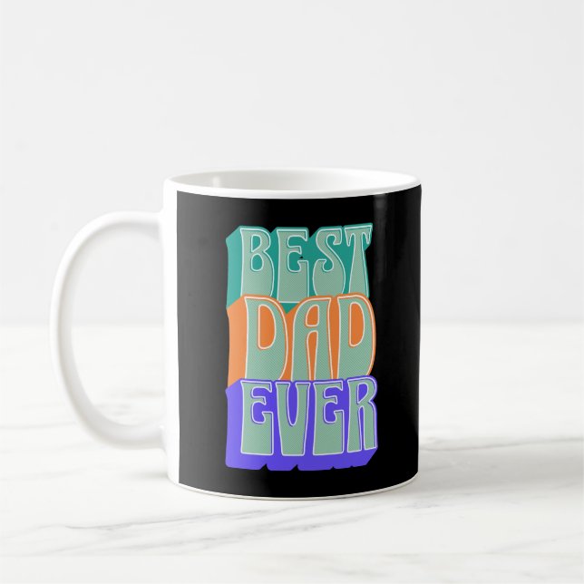 Best Dad Ever | Personalised Photo  Coffee Mug (Left)