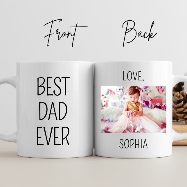Best Dad Ever Personalised Photo Father's Day Gift Mug (Creator Uploaded)