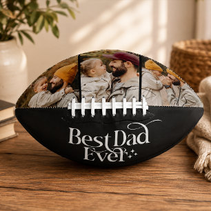 Best Dad Ever Personalised Photo Football