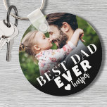 Best Dad Ever Personalised Photo Key Ring<br><div class="desc">Best Dad Ever Personalised Photo Keychain. This personalised "Best Dad Ever" keychain is a meaningful keepsake designed to celebrate Dad and his unique role wherever he goes. Crafted with bold, modern typography, it features "Best Dad Ever" with an option to switch to "Best Dad By Par" for golf fans, making...</div>