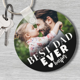Best Dad Ever Personalised Photo Key Ring