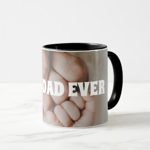 BEST DAD EVER Personalised photo Mug