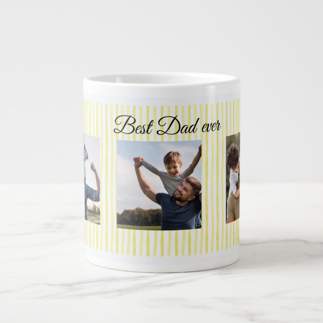 Best Dad Ever Personalised Photo Mug (Front)