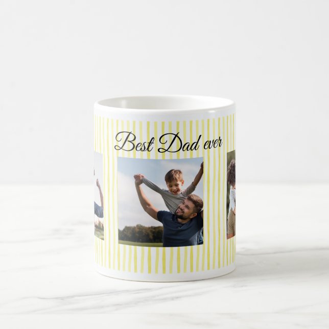 Best Dad Ever Personalised Photo Mug (Center)
