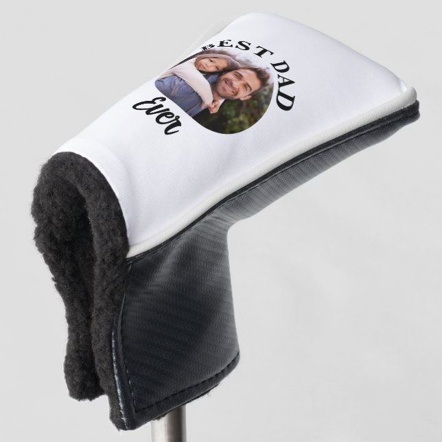Best Dad Ever Personalised Photo Template Golf Head Cover (3/4 Front)