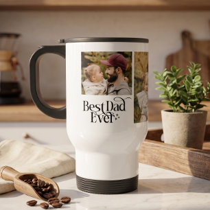 Best Dad Ever Personalised Photo Travel Mug
