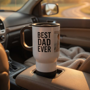 Best Dad Ever Personalised Photo Travel Mug