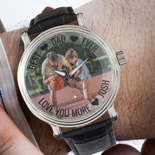 Best Dad Ever Personalised Photo Watch
