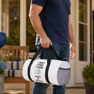 Best Dad Ever Personalised Small Duffel Bag