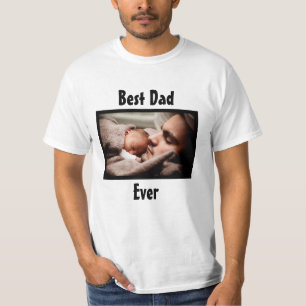 Best Dad Ever Personalized Photo T-Shirt