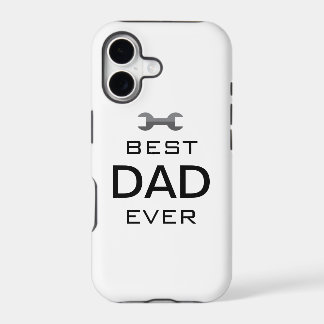 Best Dad Ever Phone Case with Wrench Icon