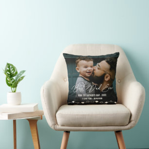 Best Dad Ever Photo 1st Fathers Day Cushion