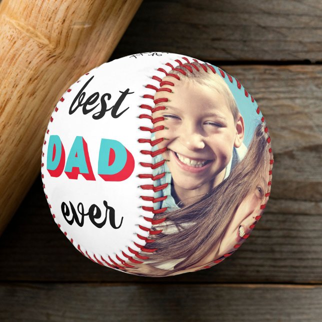 Best Dad Ever Photo Baseball (Creator Uploaded)