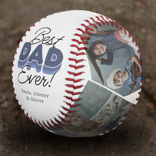 Best Dad Ever Photo Baseball