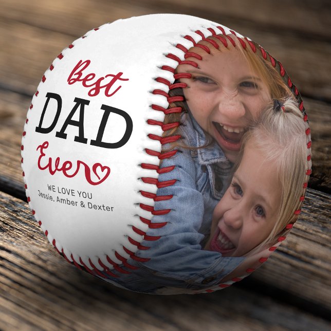 Best Dad Ever Photo Baseball (Creator Uploaded)