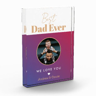 Best dad ever photo block