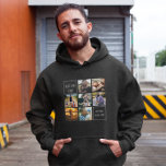 Best dad ever photo collage and text dark grey hoodie<br><div class="desc">Cool photo collage dark grey hoodie to gift the best dad in the world. personalise with your own memories. Perfect fot birthdays or fathers day.</div>