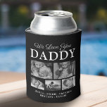 Best Dad Ever Photo Collage Can Cooler<br><div class="desc">Elegant fathers day can cooler featuring 5 pictures of your beautiful children,  the text "we love you daddy",  and the kids names. All of the text is fully editable so it can be can be personalised to suit any occasion.</div>