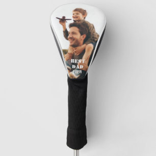 Best Dad Ever Photo collage Create Your Own Golf Head Cover