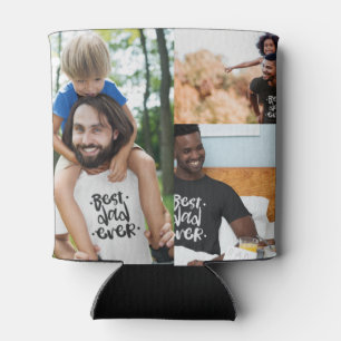 Best Dad Ever Photo Collage Gift for Daddy Can Cooler