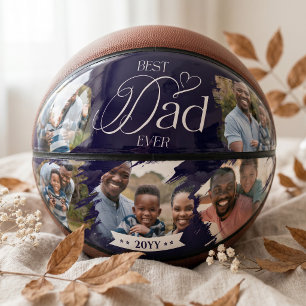 Best Dad Ever Photo Collage Keepsake Gift for Dad Basketball