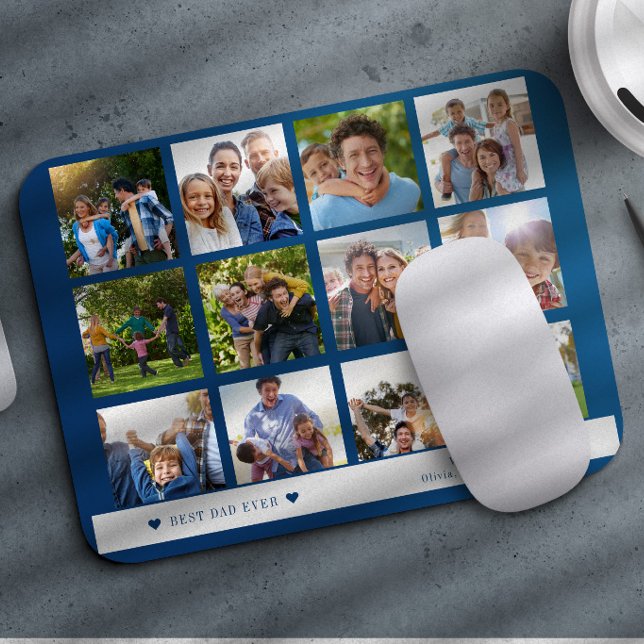 Best Dad Ever photo collage Mouse Pad (Creator Uploaded)