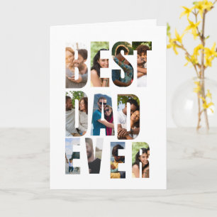 Best Dad Ever Photo Collage Placeholder Template