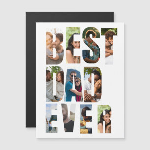 Best Dad Ever Photo Collage Placeholder Template